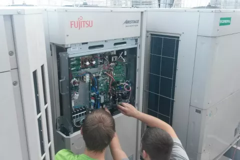 монтаж VRF и автоматики в офисном центре 