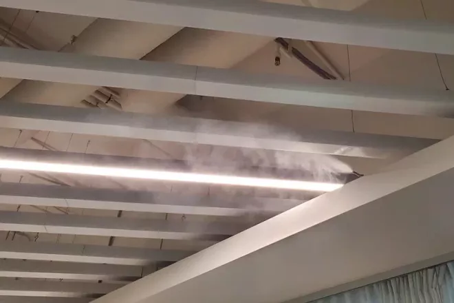 система увлажнения в офисе Яндекс, фото 14