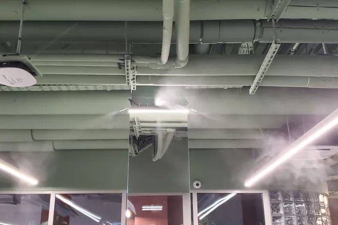 система увлажнения в офисе Яндекс, фото 19