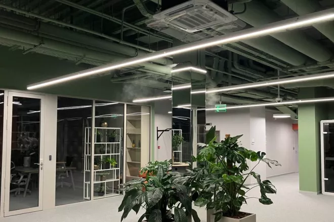 система увлажнения в офисе Яндекс, фото 22