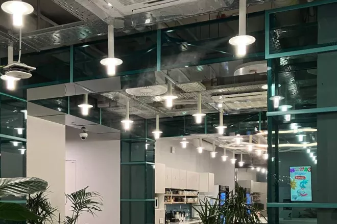 система увлажнения в офисе Яндекс, фото 29