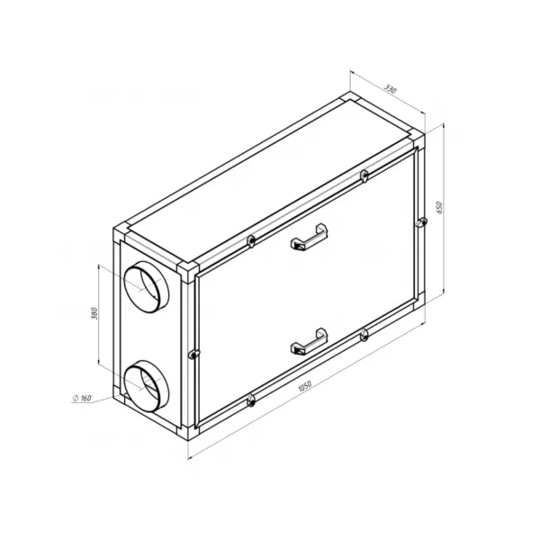 Alasca R700H EC W приточно-вытяжная вентиляционная установка, фото 3