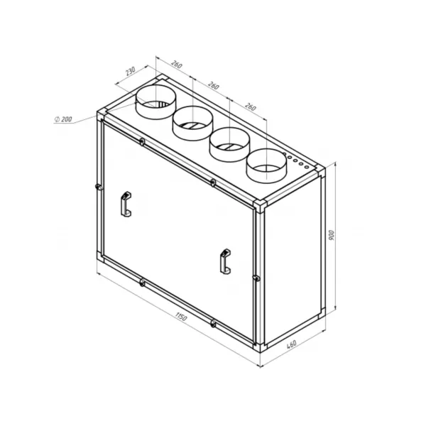Alasca R700V EC W приточно-вытяжная вентиляционная установка, фото 3