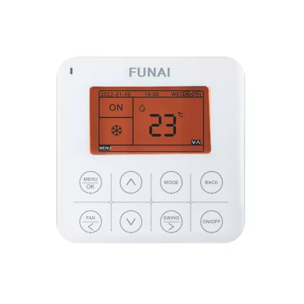 Funai LAC-DR165HP.D01/S /LAC-DR165HP.01/U пульт управления канальной сплит системой