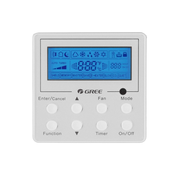 Gree GUD160T1/B-S пульт управления кассетной сплит системой, фото 1