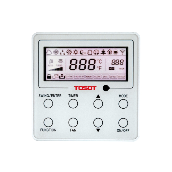 TOSOT T48H-ILD/I/T48H-ILU/O пульт управления канальной сплит системой