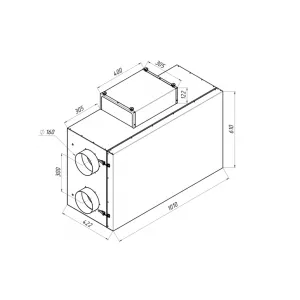 Alasca ECO H500 EC W приточно-вытяжная вентиляционная установка, фото 3
