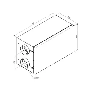 Alasca ECO H700 EC E приточно-вытяжная вентиляционная установка, фото 3