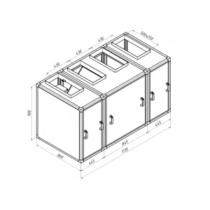 Alasca R2000V EC E приточно-вытяжная вентиляционная установка, фото 2