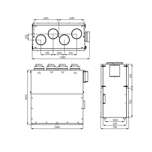Turkov Zenit Cool HECO 900 E - габаритные размеры